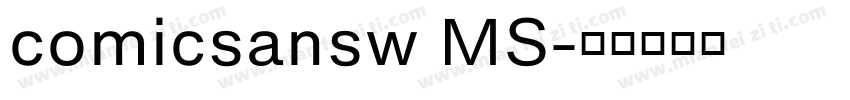 comicsansw MS字体转换